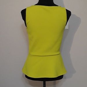 Ann Taylor Tops - Ann Taylor Chartreuse Peplum Top- Small Ann Taylor Tops - Ann Taylor Chartreuse Peplum Top- Small